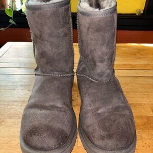 UGG Soft Gray Shearling Boots